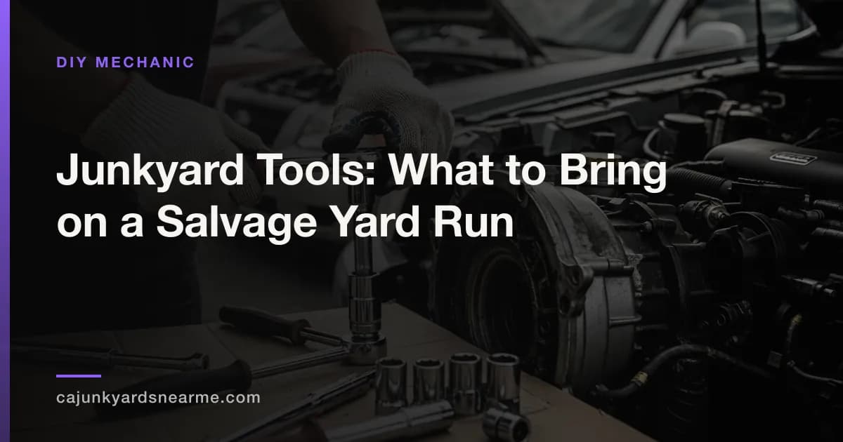 Junkyard Tools: What to Bring on a Salvage Yard Run