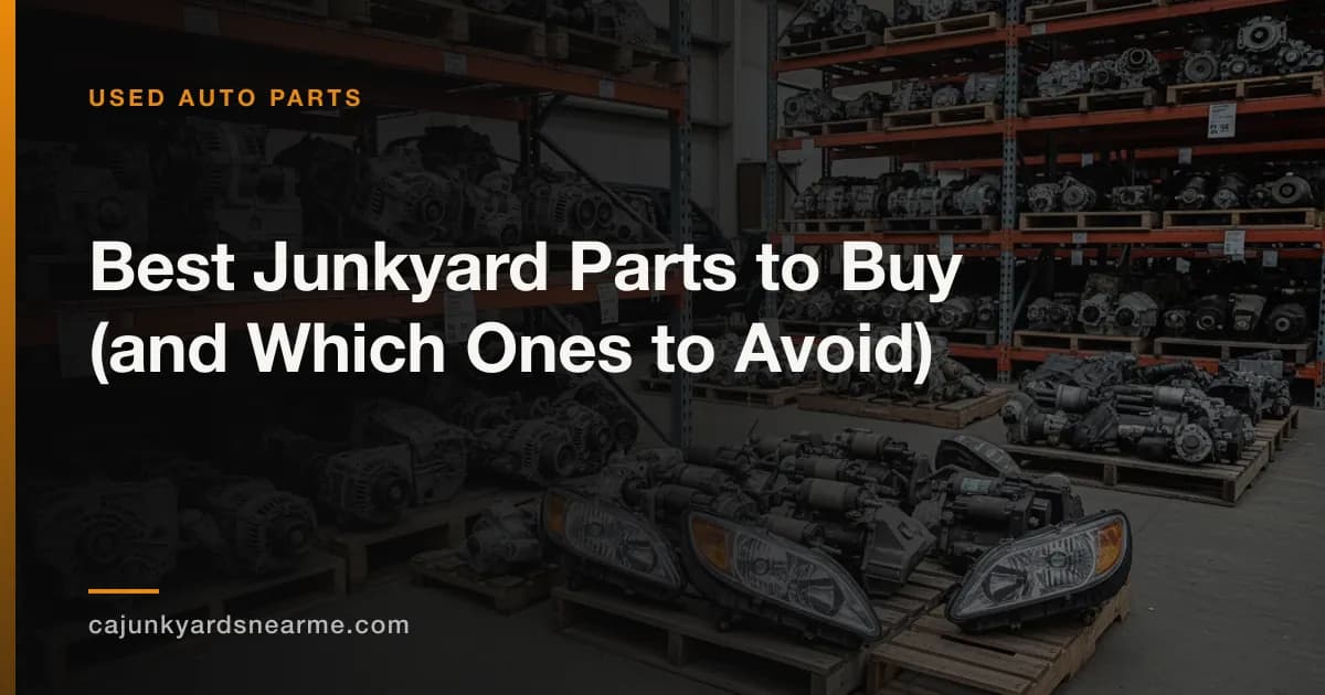 Best Junkyard Parts to Buy (and Which Ones to Avoid)