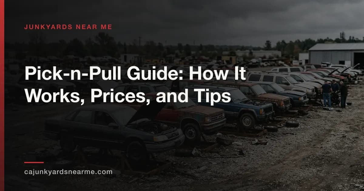 Pick-n-Pull Guide: How It Works, Prices, and Tips