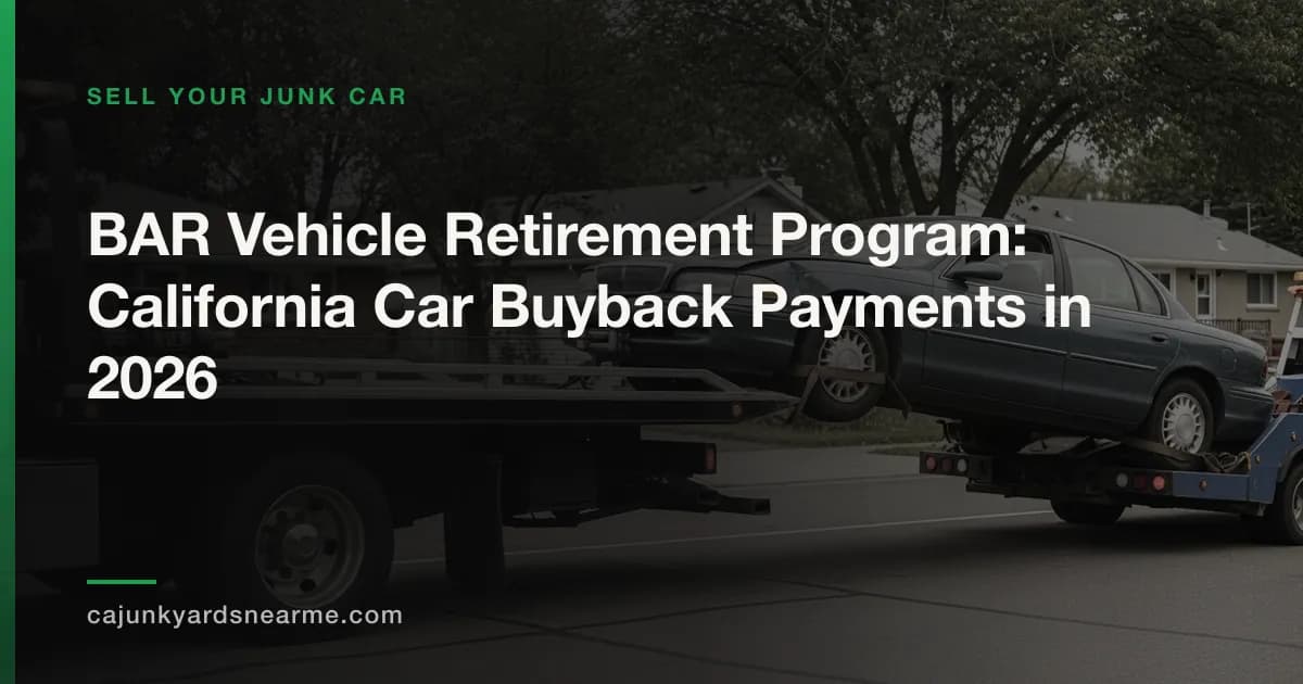 BAR Vehicle Retirement Program: California Car Buyback Payments in 2026
