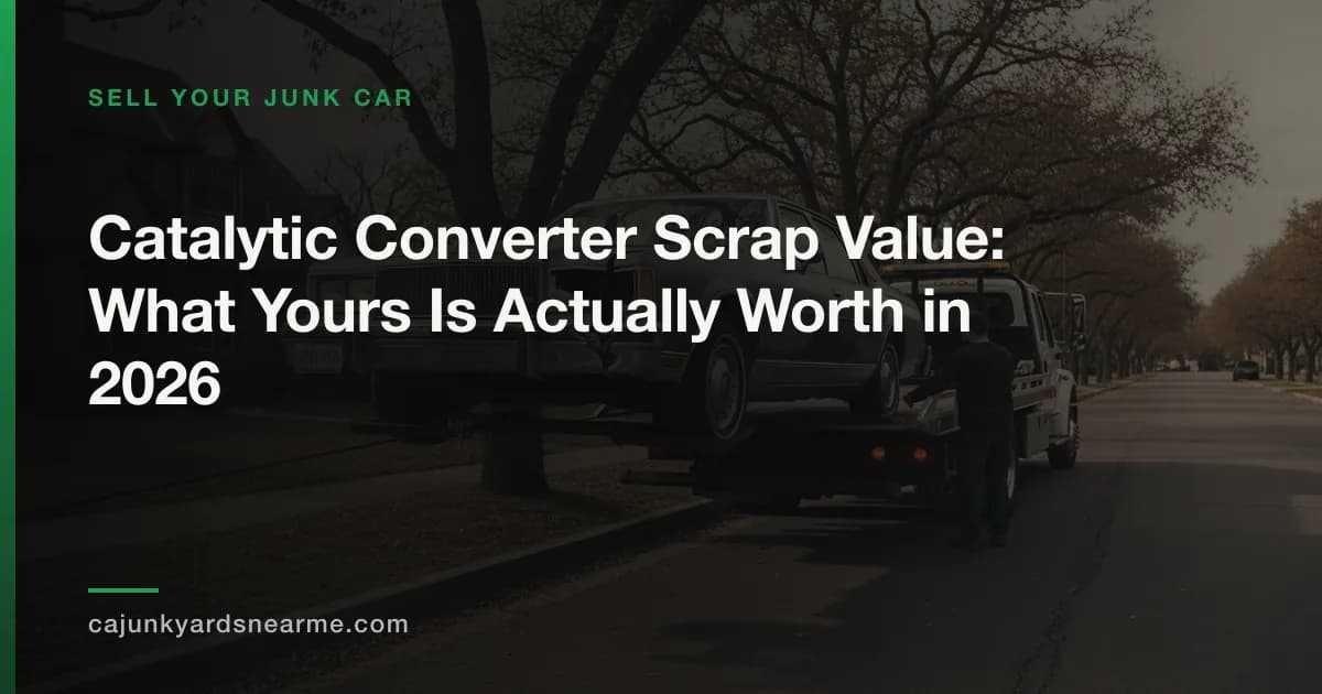 Catalytic Converter Scrap Value: What Yours Is Actually Worth in 2026