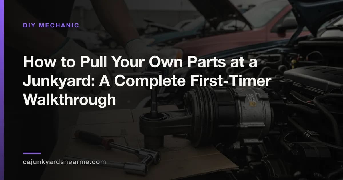 How to Pull Your Own Parts at a Junkyard: A Complete First-Timer Walkthrough