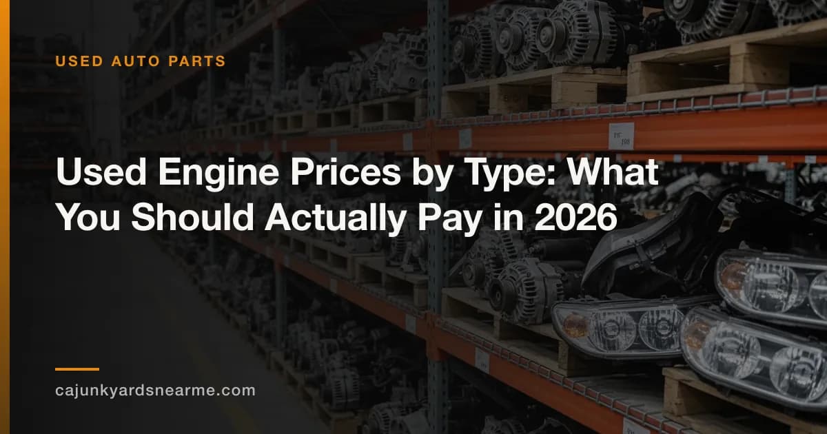 Used Engine Prices by Type: What You Should Actually Pay in 2026