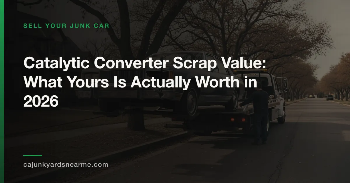 Catalytic Converter Scrap Value: What Yours Is Actually Worth in 2026