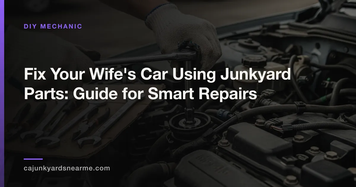 Fix Your Wife's Car Using Junkyard Parts: Guide for Smart Repairs