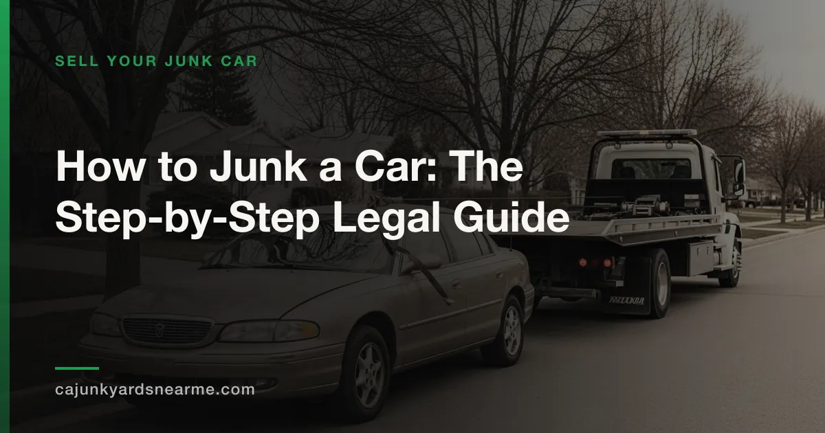How to Junk a Car: The Step-by-Step Legal Guide