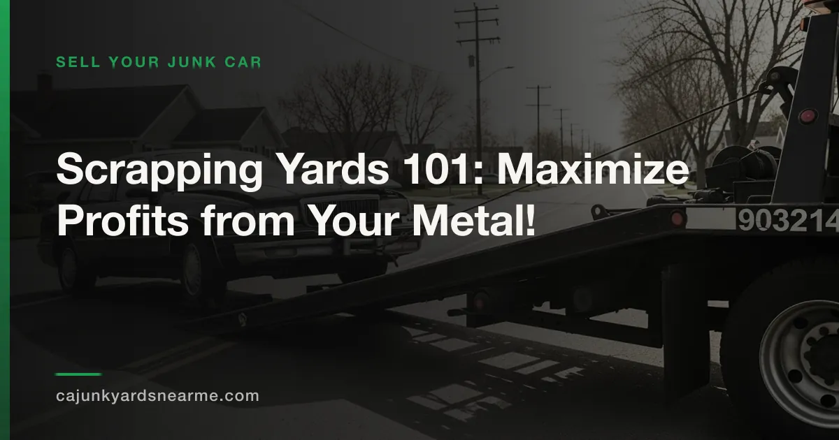 Scrapping Yards 101: Maximize Profits from Your Metal!
