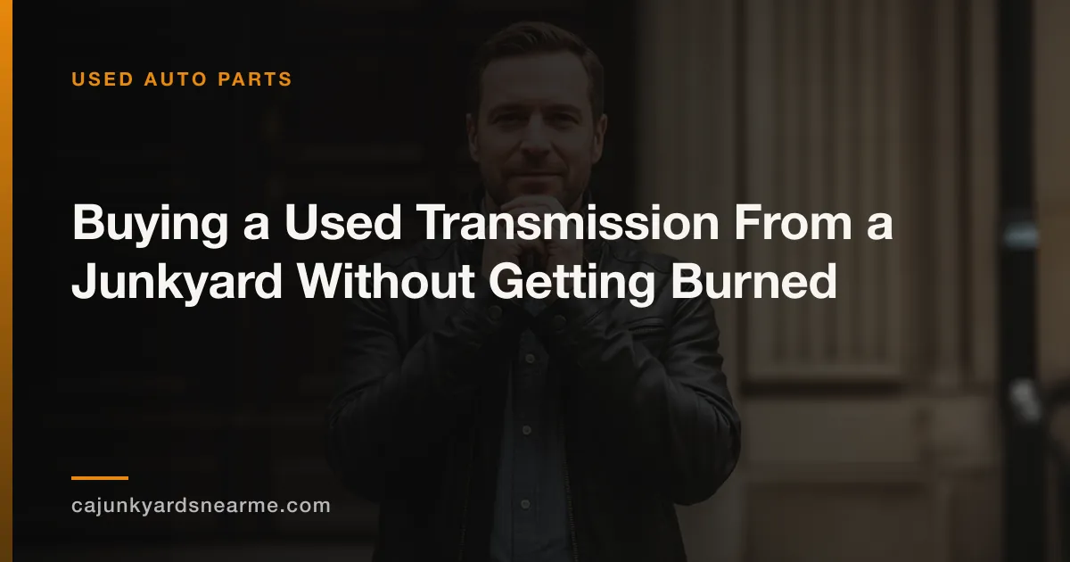 Buying a Used Transmission From a Junkyard Without Getting Burned