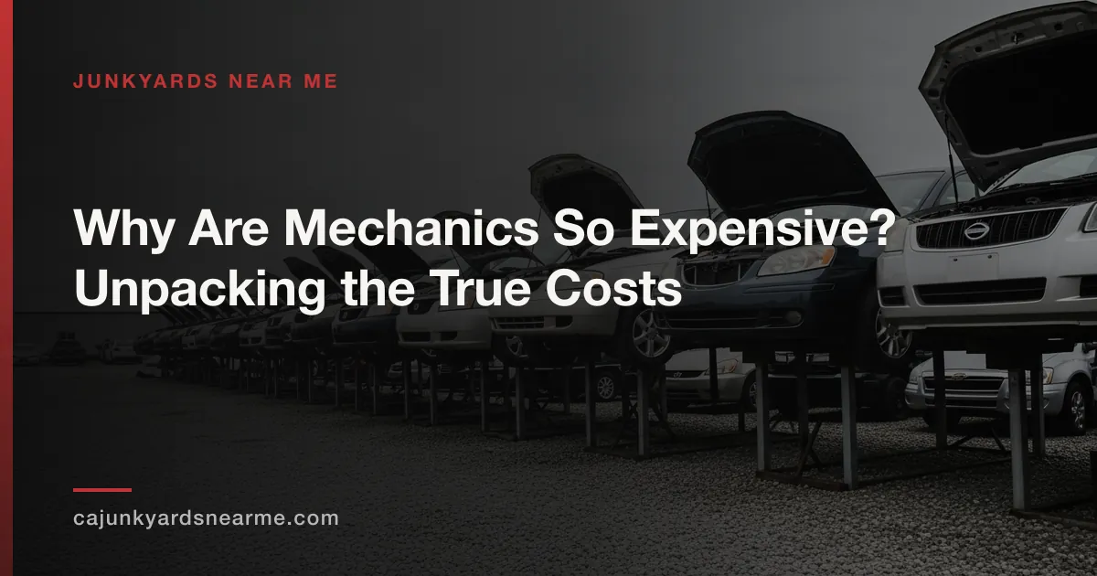 Why Are Mechanics So Expensive? Unpacking the True Costs