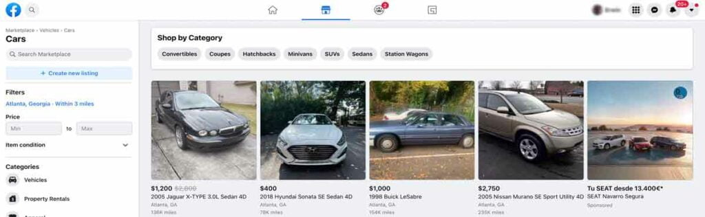 Sell my car on facebook marketplace