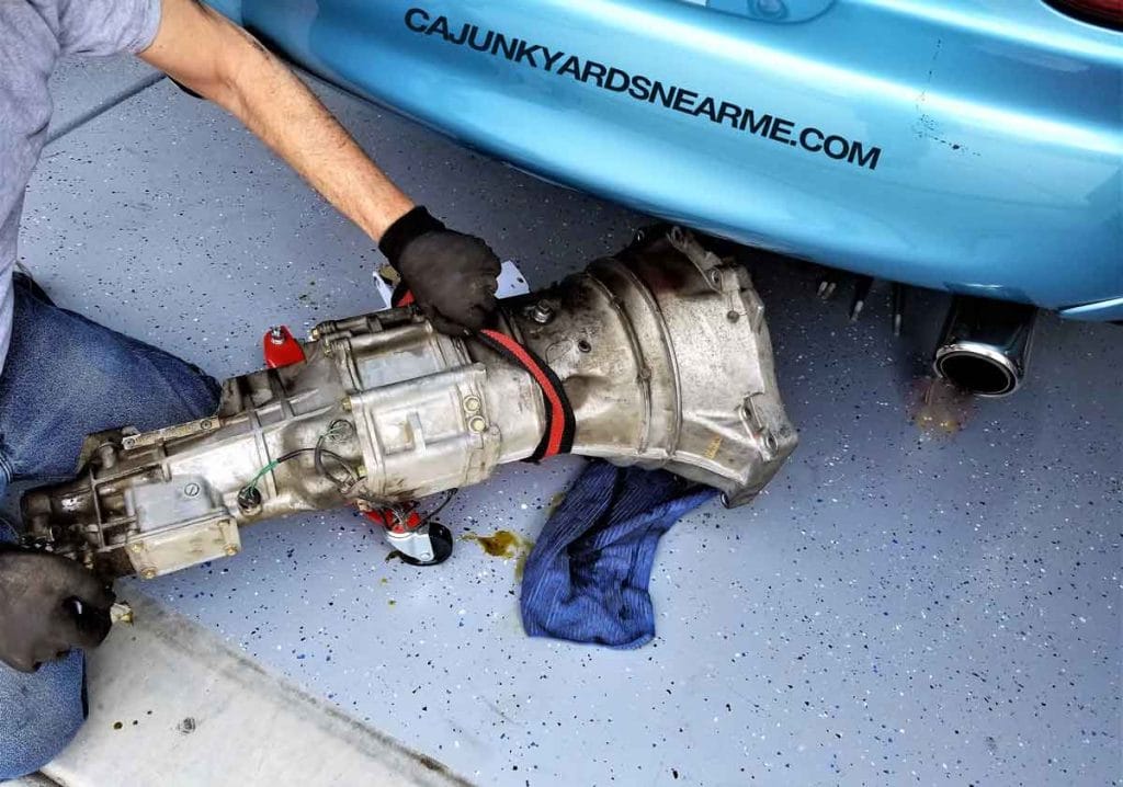 Buy used transmissions form a junkyard or salvage yard
