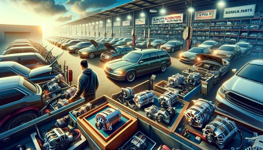 Buying used alternators from salvage yards near me