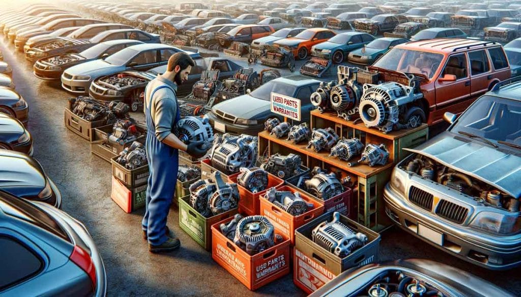 Used auto parts warranty for alternators
