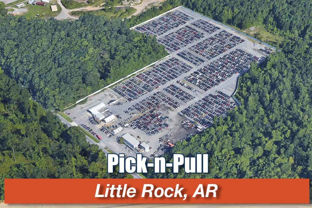 Aerial view of Pick-n-Pull at 10312 Baseline Rd, Little Rock, AR 72209