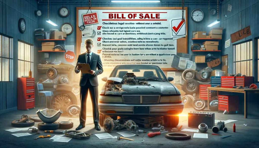 Legal considerations before  selling your vehicle