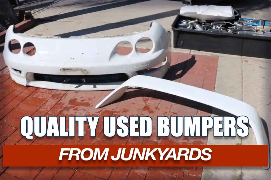 Quality used car bumpers from a junkyard